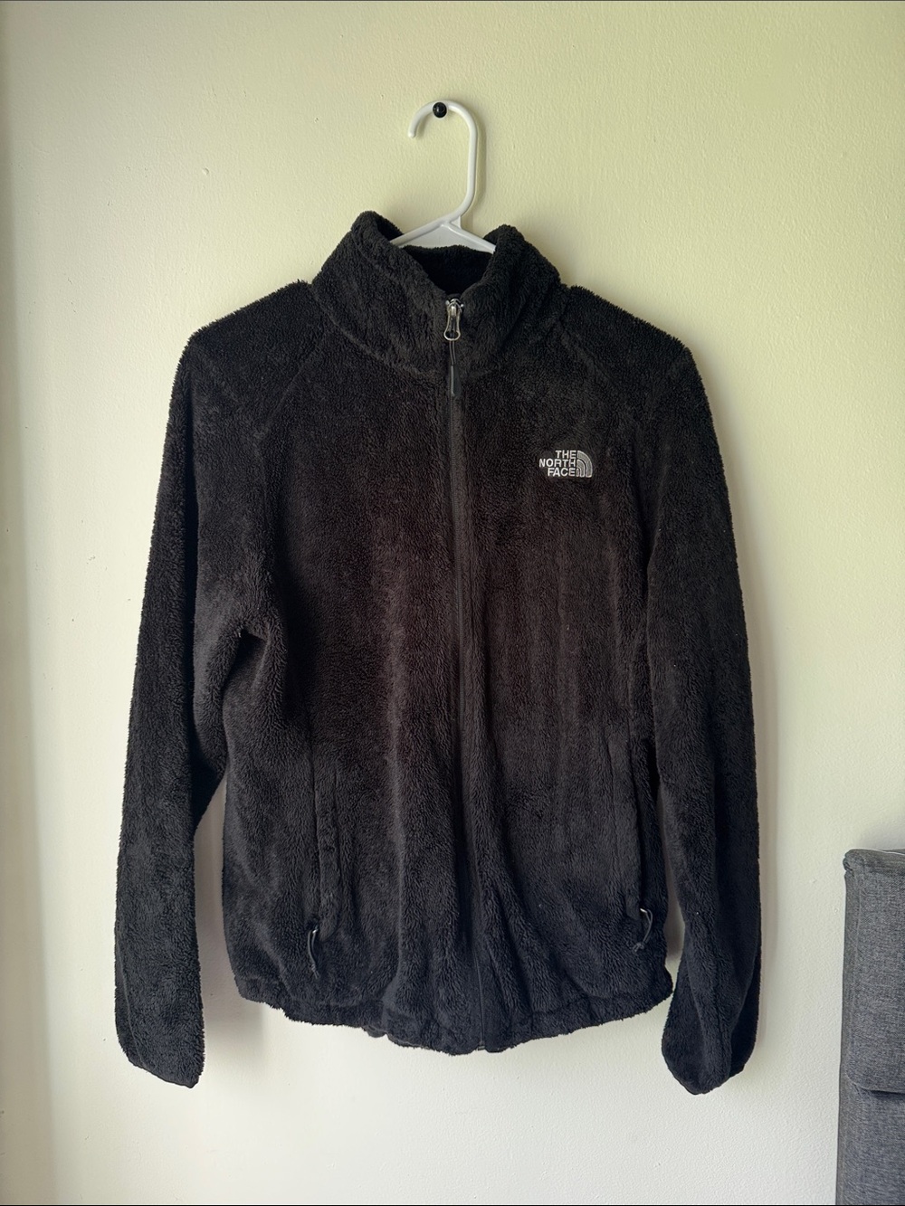 The North Face Black Plush Fleece Zip Jacket